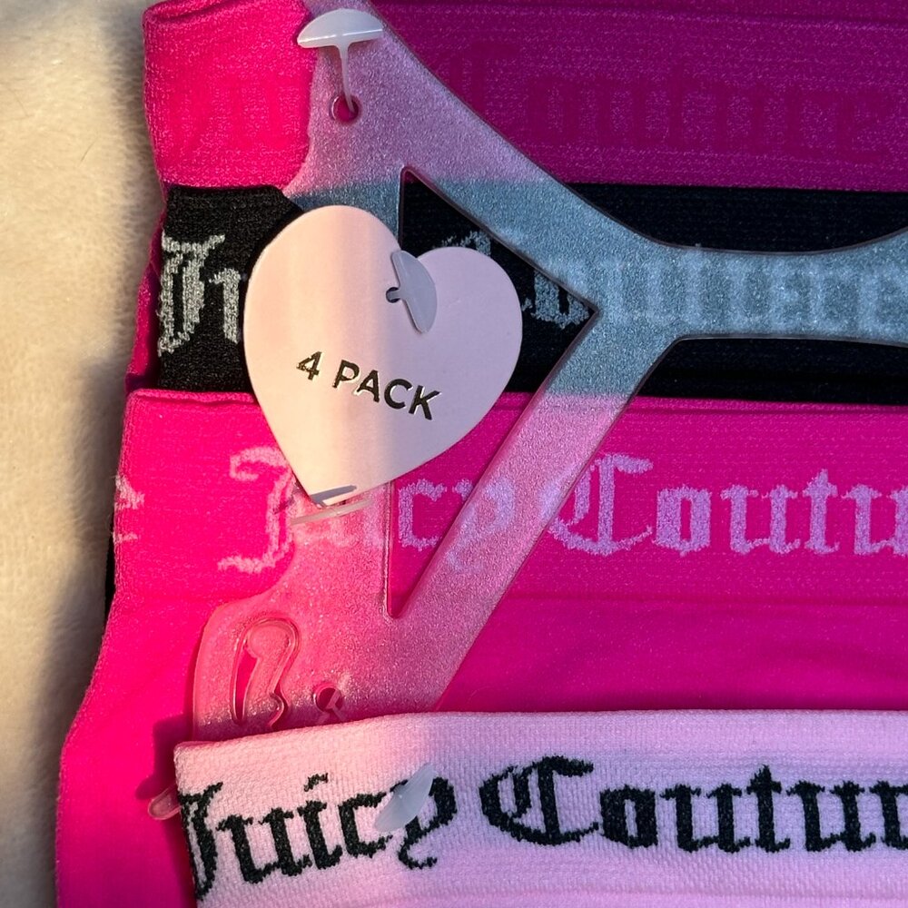 Juicy Couture Boyshorts 4 Pack Underwear Girls Size 8/10 Medium 4 Pack NWT - Picture 5 of 9